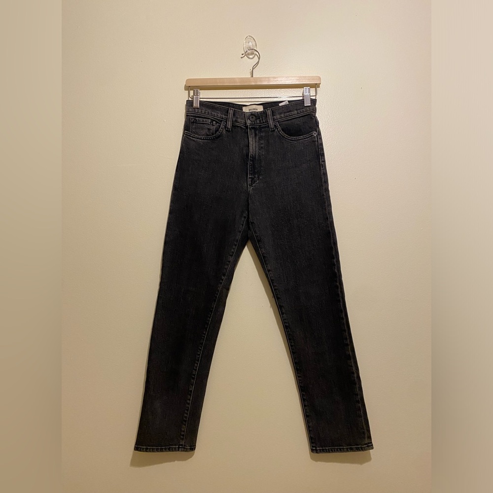 Baldwin Dark Gray High Rise Classic Straight Denim. Size 25